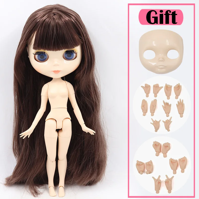 ICY Blyth Кукла № 1 глянцевое лицо белая кожа сустава тела 1/6 BJD Специальная цена 1/4 BJD, Pullip, Jerryberry, Licca игрушка подарок - Цвет: doll hand ab face