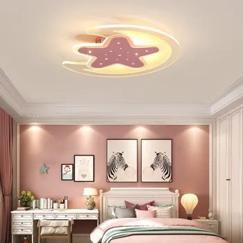 

1 Modern Ceiling Lamp LED Star and Moon Ceiling Lights Cartoon Child Kids Lamp Home Decor suspension luminaire Lighting Fixtures