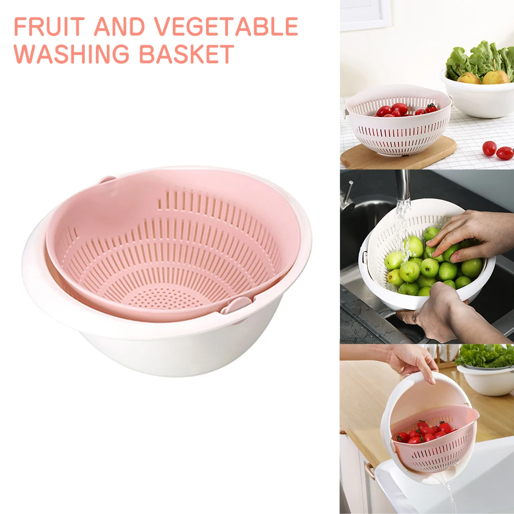 Портативный складной пластиковый дуршлаг для фруктов овощей корзина мытья