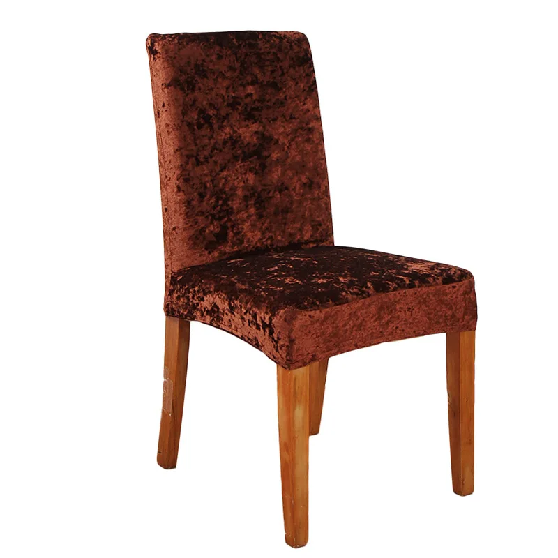 Elegant Velvet Chair Covers - Solid Color Seat Slipcovers