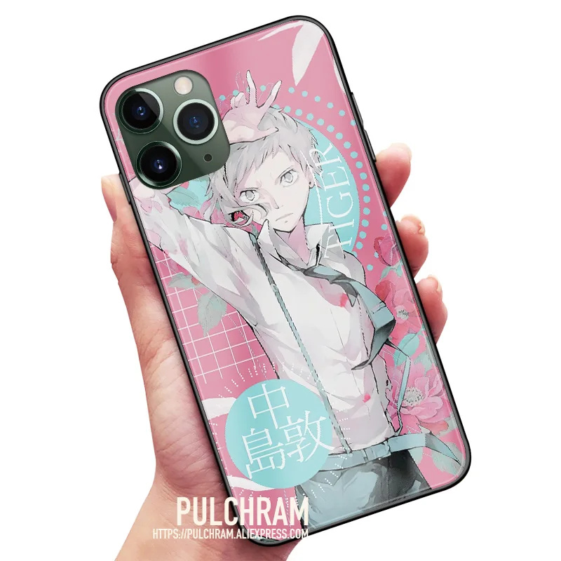 Atsushi Nakajima Anime Glass Soft Silicone Phone Case Cover Shell For IPhone SE 6s 7 8 Plus X XR XS 11 12 Mini Pro Max Sumsung | Мобильные