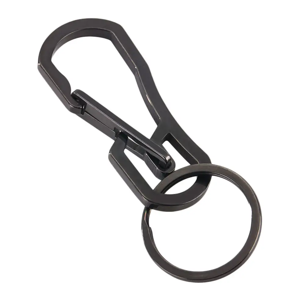 Portable Outdoor Stainless Steel Buckle Carabiner Keychain Key Ring Clip Hook ~ 