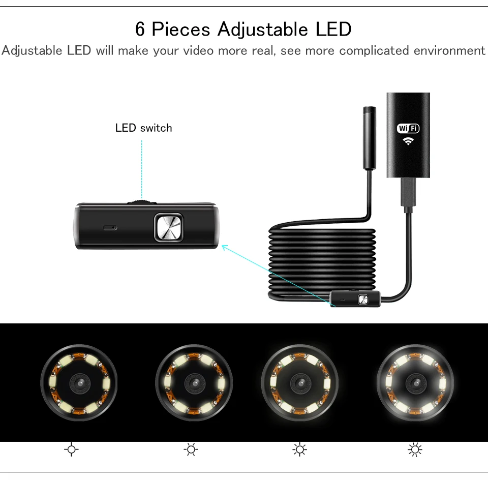 cctv surveillance system Endoscope Camera WIFI For Iphone Mini Video Surveillance Cameras Endoscope For Android USB Endoscope For Cars Smartphone PC best outdoor wireless security camera system