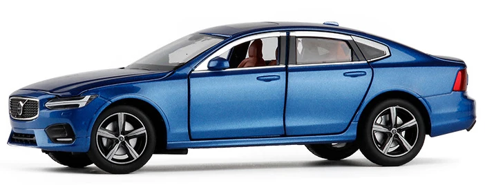 f 1/32 Volvo S90 T5 литая под давлением Модель автомобиля игрушки с светильник для детей Коллекция подарков для мальчиков детский игрушечный автомобиль - Цвет: f