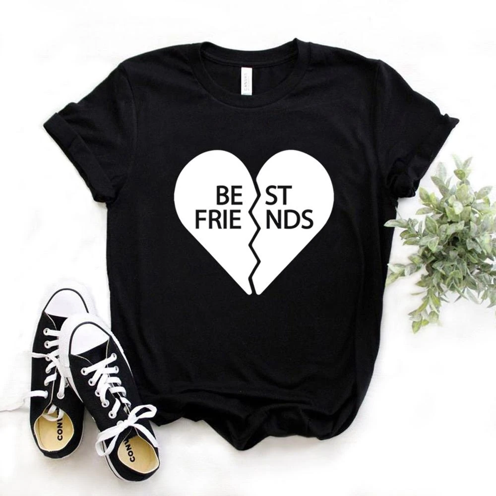 Download Best Friends Broken Heart Print Women Tshirts Cotton Casual Funny T Shirt For Lady Yong Girl Top Tee Hipster 6 Color Na 847 T Shirts Aliexpress