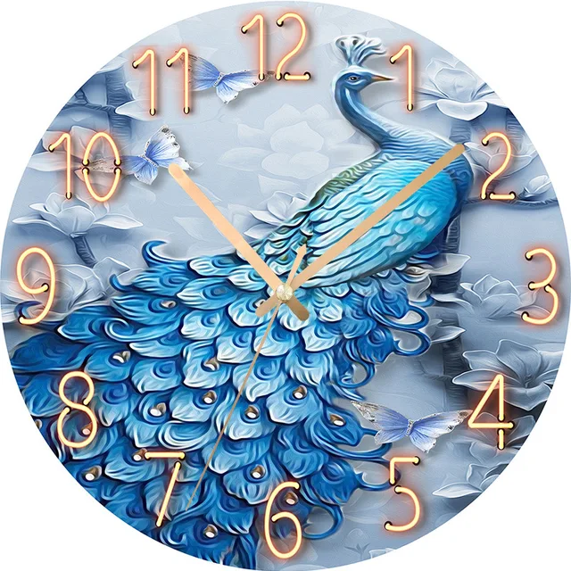 Clocks and watches living room home wall clock mute creative quartz clock bedroom clock decoration free punch wall watch wall 2