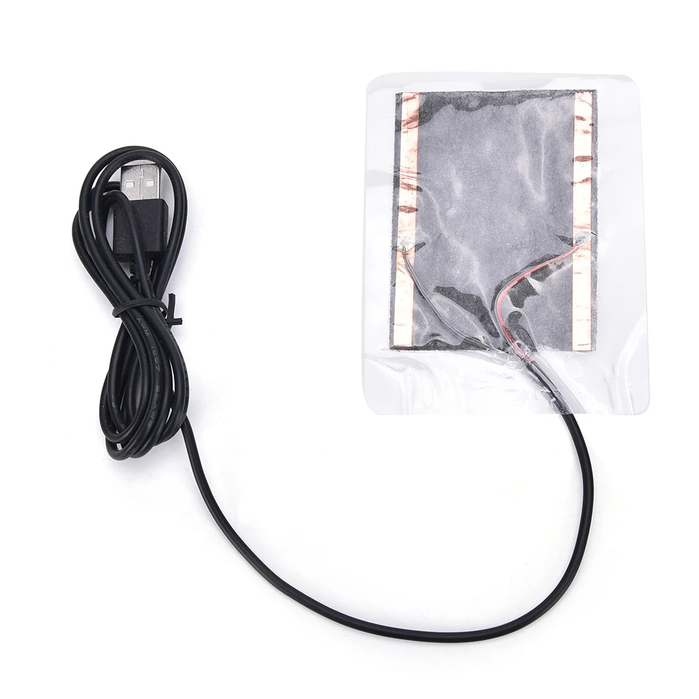 1Pcs 10*8CM Portable USB Warmer Heating Heater Plate Winter Warm For Mouse Pad Shoes Golves Electric Heating Pads Wholesale