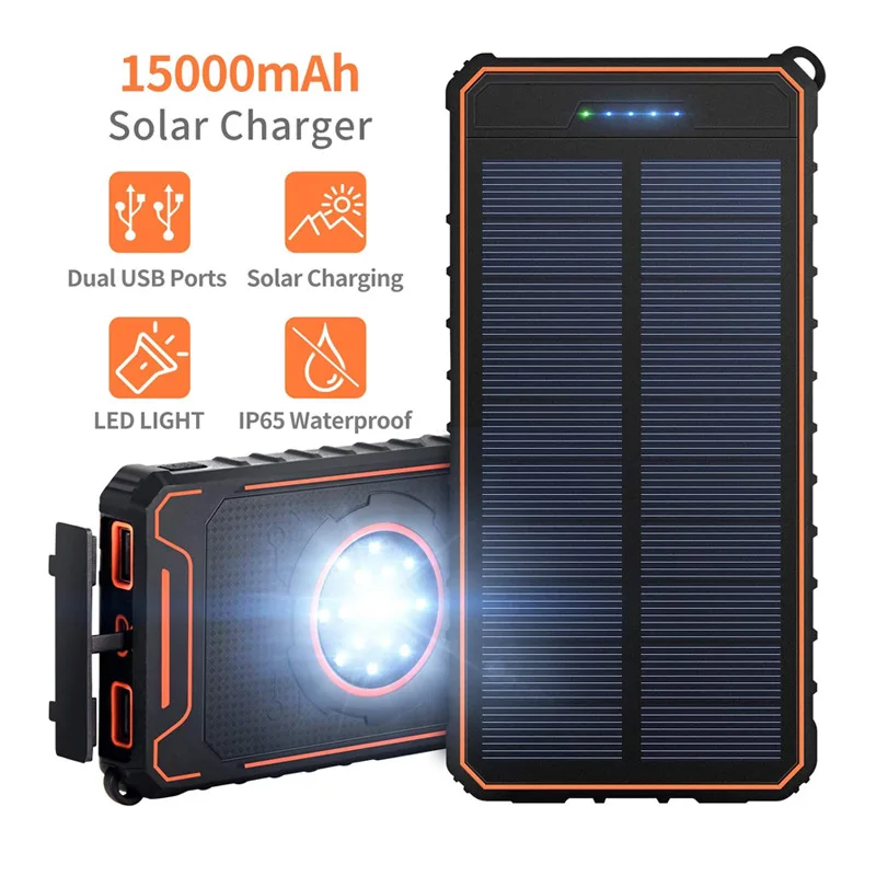 New Style Camping Light Triple Protection 15000 MA Solar Charging Unit Camping Light Mobile Power Camping Lantern