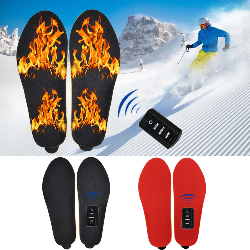 Heating Insoles With Wireless Remote Winter Spring Plush Women Men Warm Electric Insoles EUR Size 41 4
