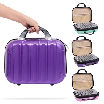 

132 Bottles Storage Bag for Diamond Painting Sub-Bottle Nail Accessories Portable Storage Bag Zipper Shockproof