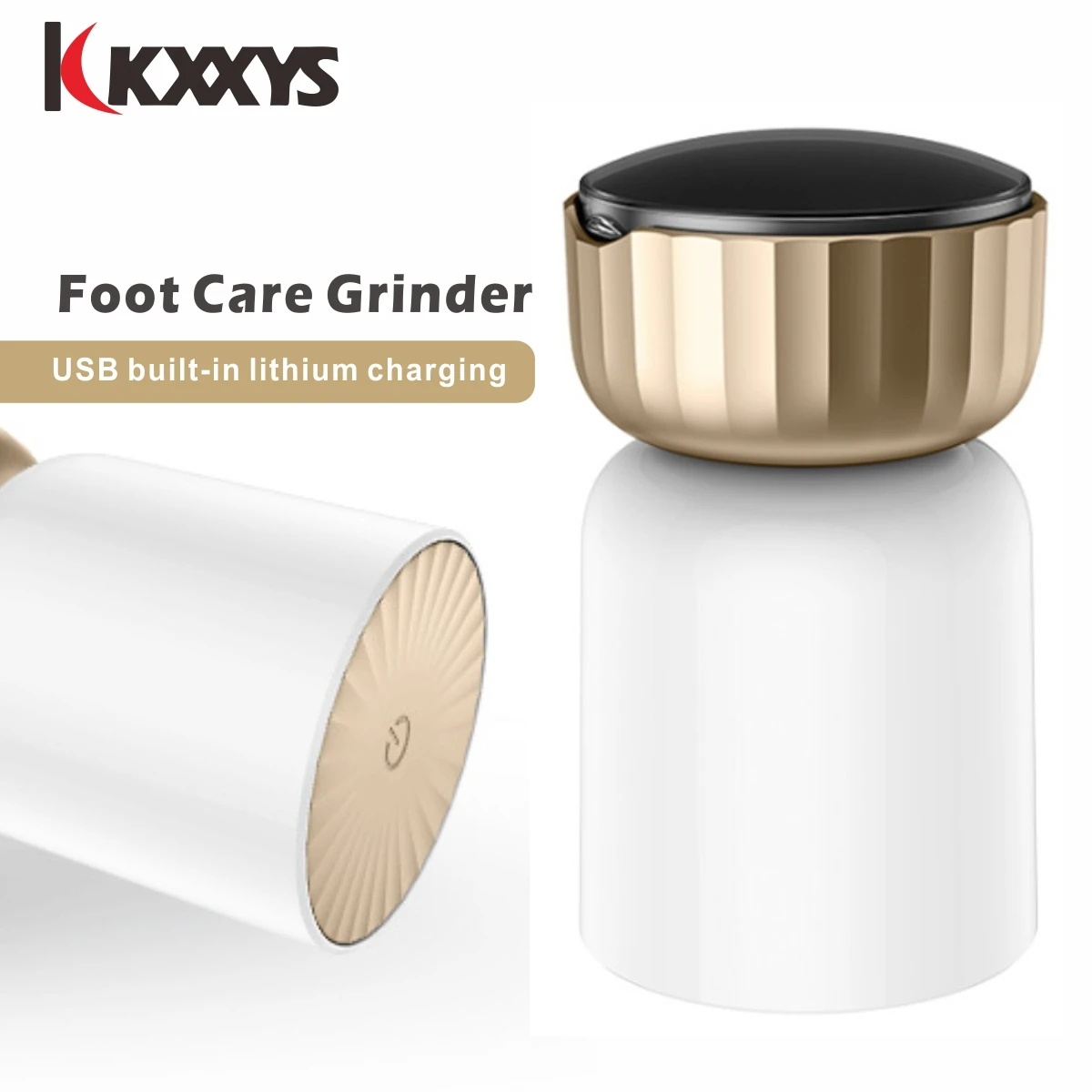 

Electric Pedicure Foot File 360° Waterproof USB Rechargeable Foot Care Tool Smooth Machine Callus Remover for Heel Skin