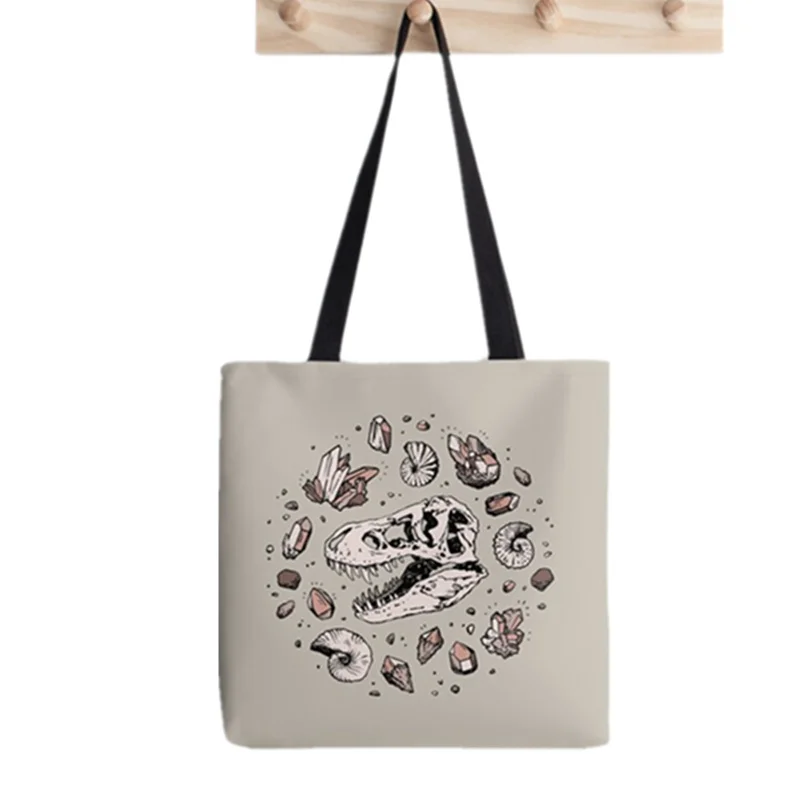2021 Shopper Dog pattern Tote Bag Printed Tote Bag women Harajuku shopper handbag girl Shoulder shopping bag Lady Canvas Bag