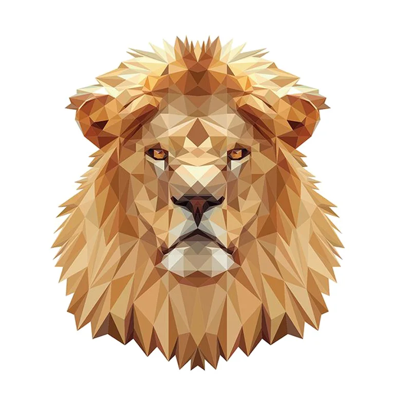 

Interesting Lion Head Portrait Car Sticker Motorcycle Decals Windshield Vinyl Cover Scratches Waterproof PVC 14.4cm X 12.6cm