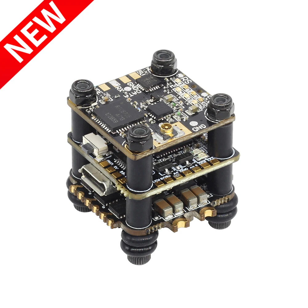 Новый HGLRC FD413-VTX Stack MPU6000 16*16 2-4S F411 Fc 13A BLS 4 в 1 ESC VTX 400 МВт комбинированный стек Flytower для
