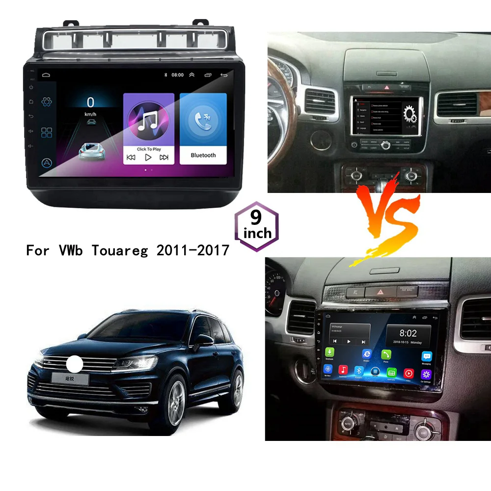  Android 9.1 For VW Volkswagen Touareg 2011-2017 Car Stereo Radio GPS Navigation multimedia Player W