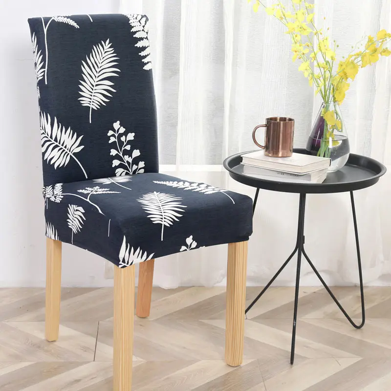Чехлы на стулья из спандекса, Современные чехлы на стулья с принтом, чехлы на стулья для столовой SA47080 - Цвет: 14