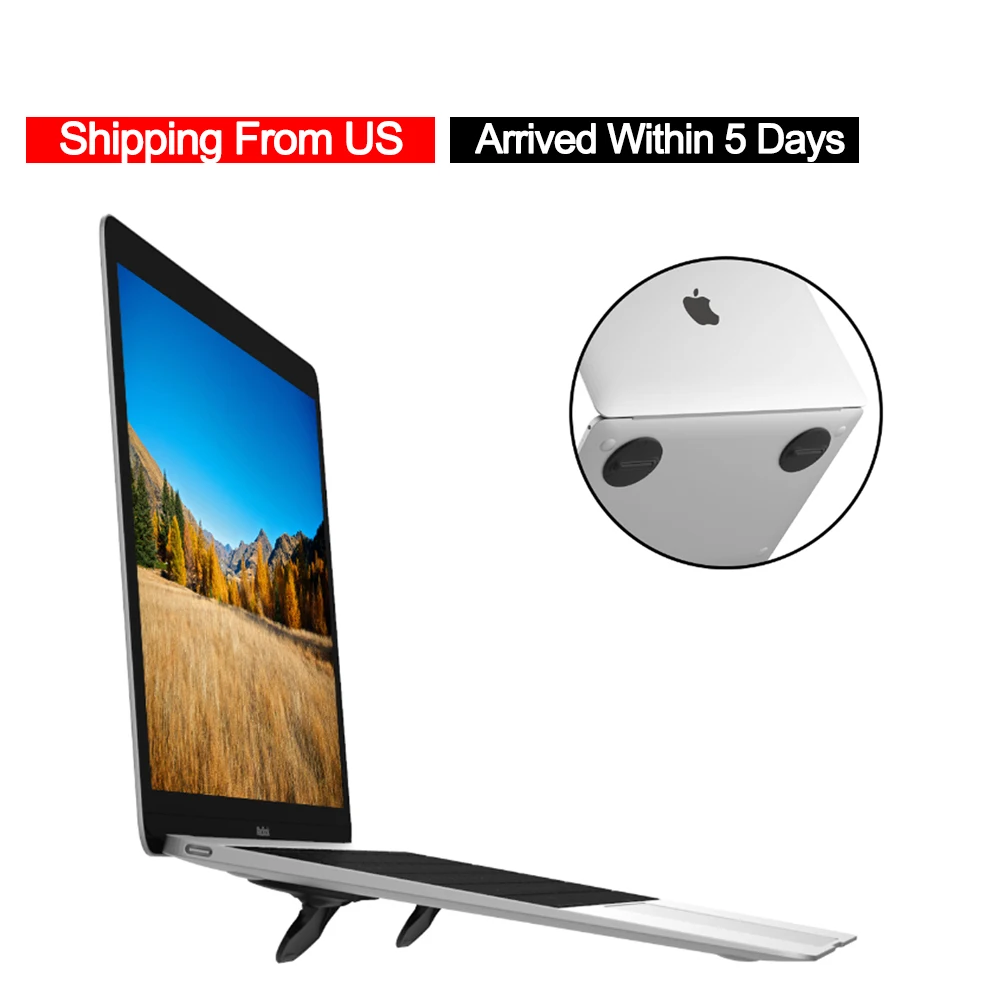 

(From US) fFolding Laptop Shelf Cooling Invisible Tilt Increase Bracket Notebook Support Elevated Pad For Macbook pro Lenovo