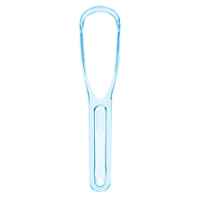 Портативный скребок для чистки языка для ухода за полостью рта двойной дизайн быстрый простой в использовании