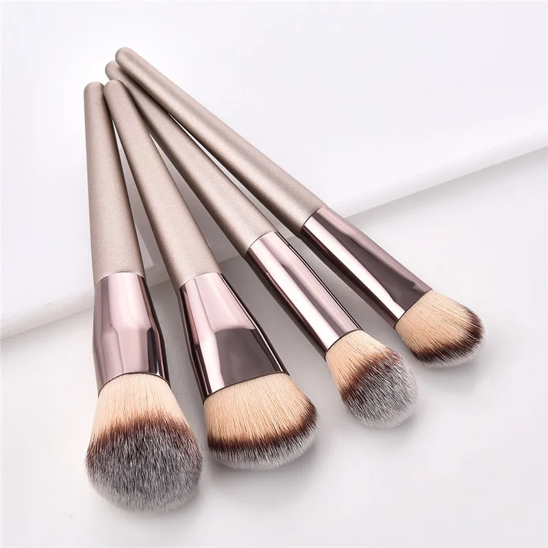 Makeup Brush Set Makeup Brush Makeup Tool Set Makeup Tool 10Pcs Champagne Makeup Brushes Set For Cosmetic Foundation Powder Blush Eyeshadow Kabuki Blending Make Up Brush Beauty Tool