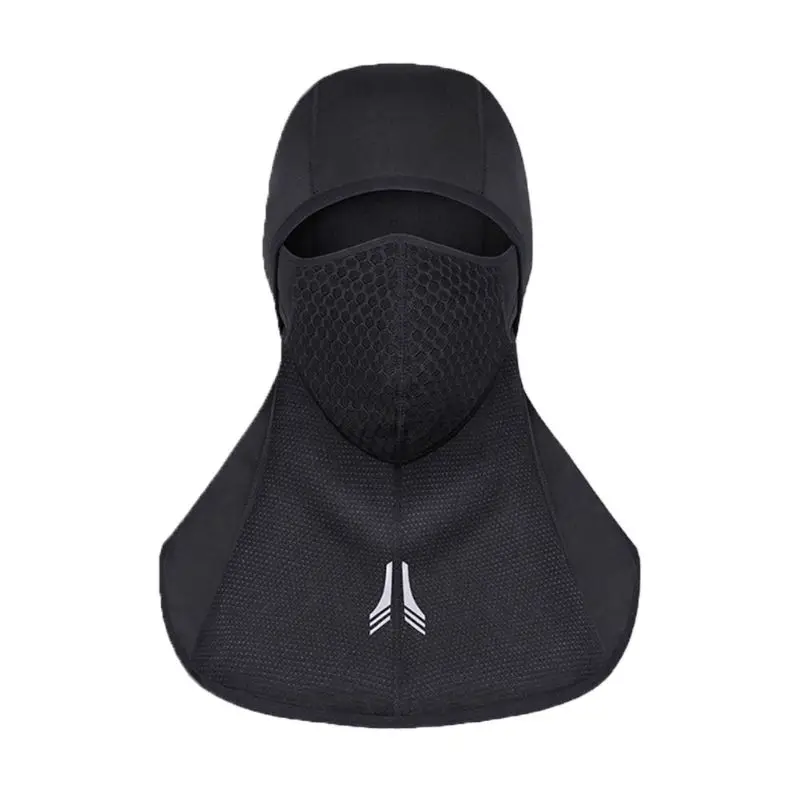 Windproof Winter Cycling Headgear Fleece Full Face Hood Cover Zipper Breathable M5TC | Спорт и развлечения