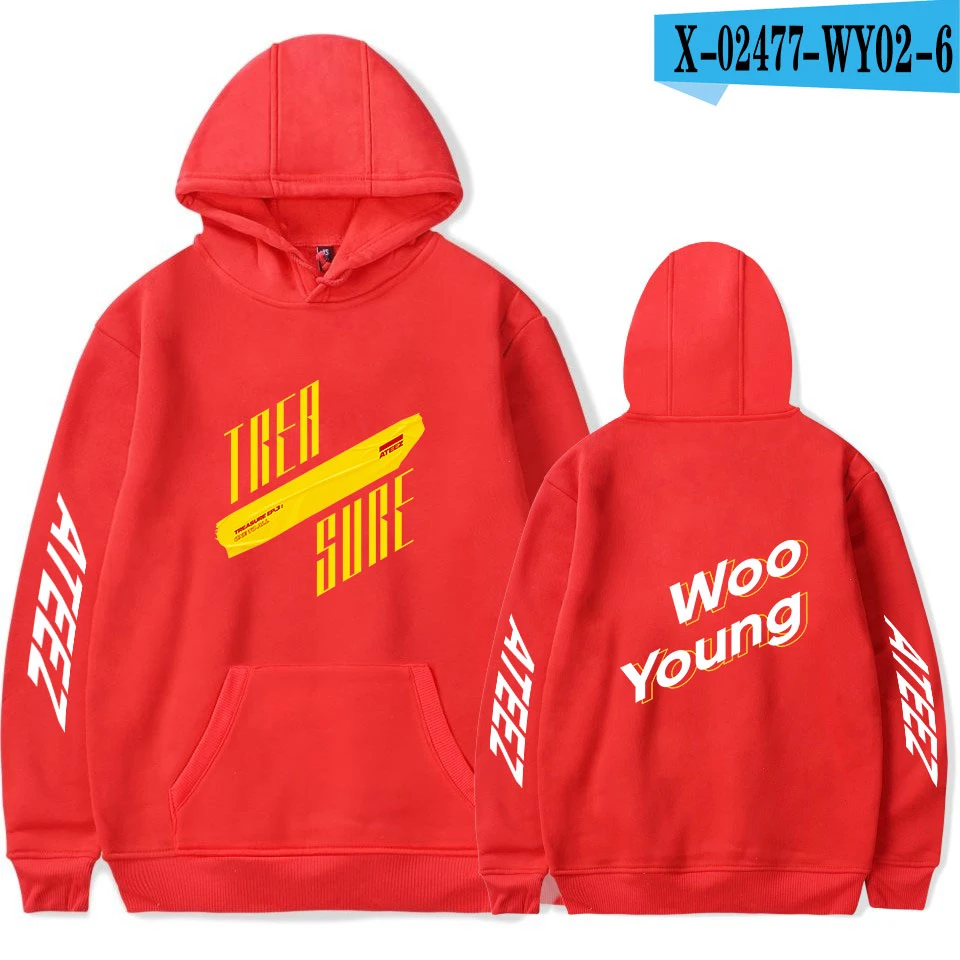 As picture ATEEZ последняя толстовка мужская и женская модная осенняя и зимняя поп певица толстовка с капюшоном защита Женский Мужской пуловер - Цвет: As picture