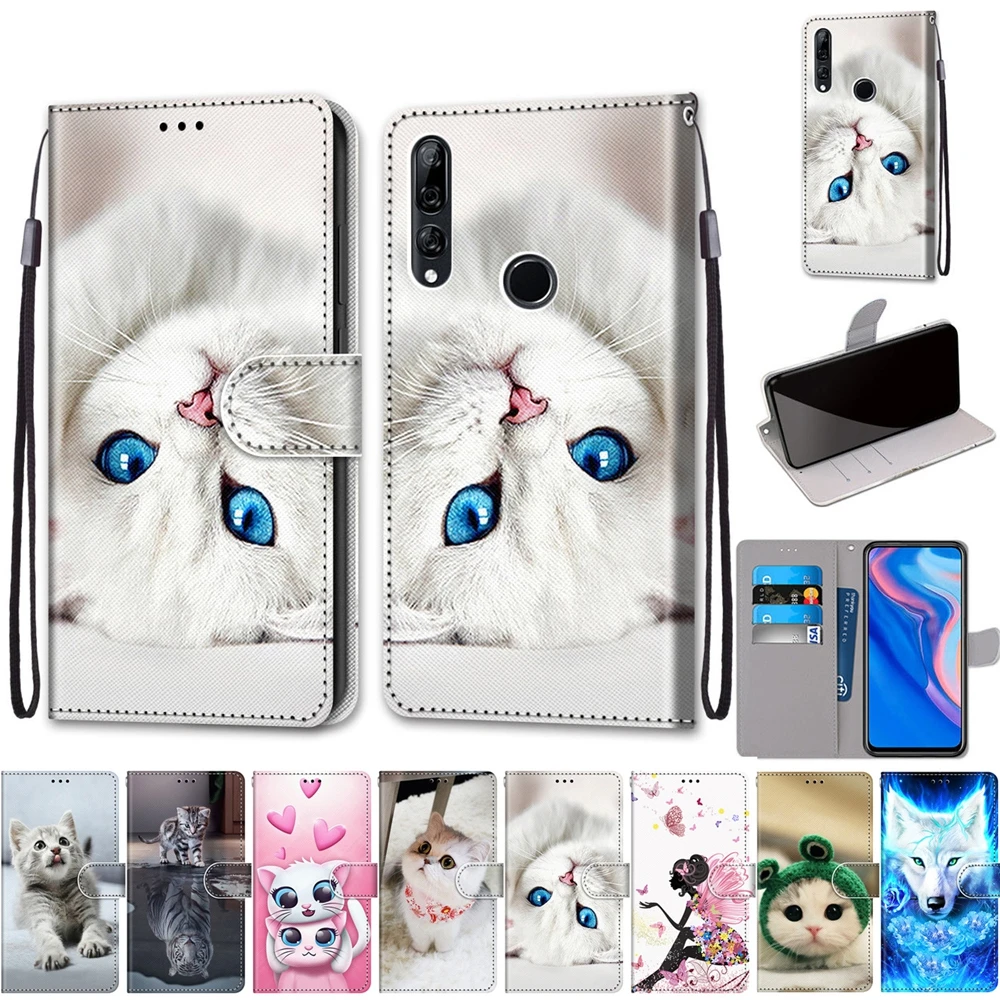 

Flip Leather Case on for Huawei Y9 Prime 2019 Case Luxury 3D Wallet Cover for Funda Huawei Y5 Y7 Prime 2019 P Smart Z Phone Case