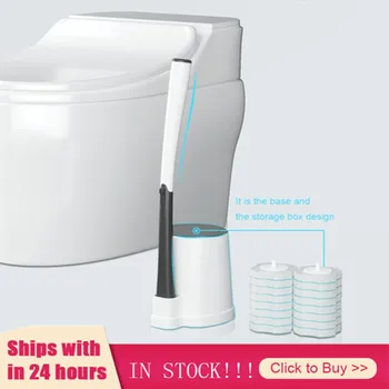 

Bathroom Accessories Disposable Toilet Brush Cleaning Without Dead Angle Wash Toilet Brush Household Disposable Cleaning Set