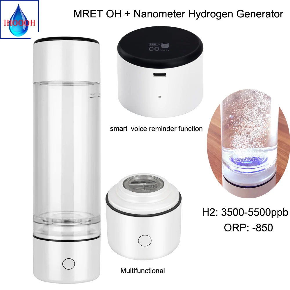 Умная чудесная бутылка для воды Nano с высоким водородом/чашка MRETOH 7 8 Гц