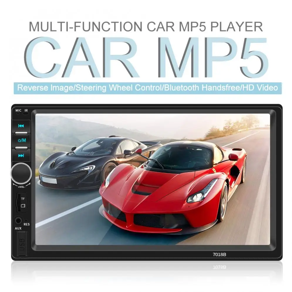 

Bluetooth In Dash HD Touch Screen Car Video FM Radio Stereo Player Mirror Link for iPhone Android / Aux In / Rear View Camera