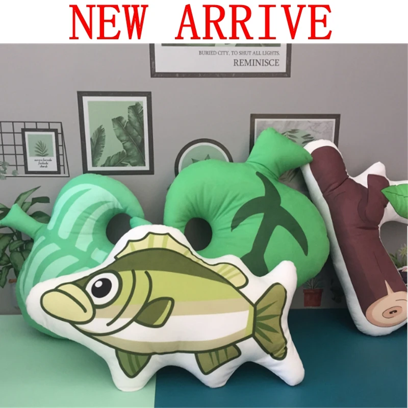 

New Animal Crossing ichiban kuji A award Leaf Wallet Weever Tree Stump Cushion Banpresto Pillow Plush Doll Toy