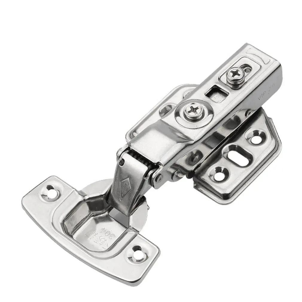 

1pcs 304 Stainless Steel 2.0mm Hinge Cabinet Buffer Hydraulic Hinge Damping Spring Hinge Hardware Full Cover