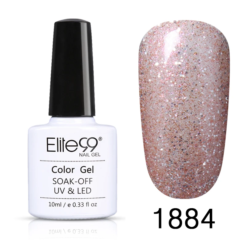 Elite99 10 MLUV, Гель-лак для ногтей, светодиодный, лампа, Гель-лак, Гель-лак, чистый цвет, Полупостоянный Гель-лак, грунтовка для ногтей - Цвет: 1884