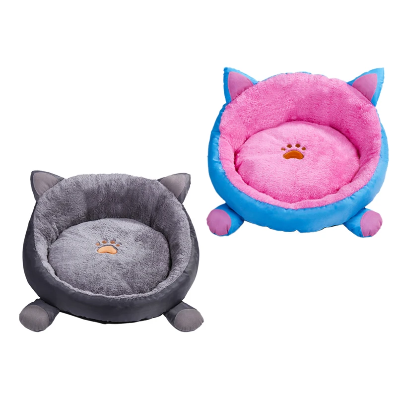 Pet Dog Bed Warming Dog House Soft Material Nest Dog Baskets Fall and Winter Warm Soft Fleece Mat Kennel For Cat Puppy
