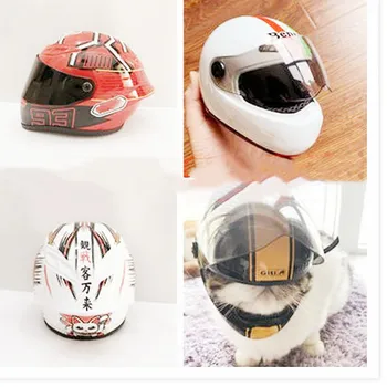 

2020 Dog Handsome Helmet Toy Motorcycle Electric Car Decoration Pet Mask Protection Cool Cat Dog Dress Up Dog Hawaiian Hat