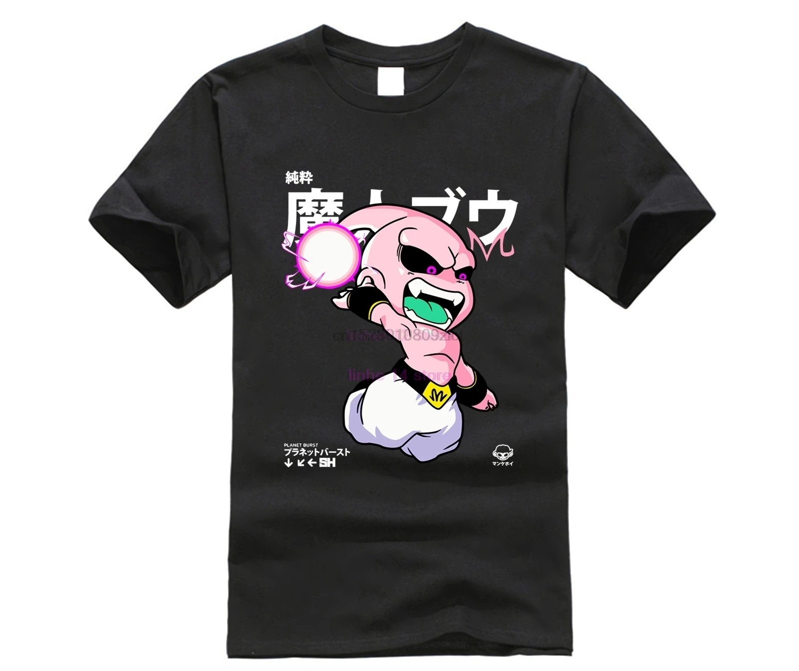 Chibi планета взрыв Majin футболка Buu дешевые мужские футболки модные рубашки для