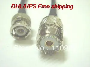 

DHL/EMS Hot 100 pcs UHF Female to BNC Male Crimp for 40" LMR195 Pigtail-A2
