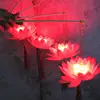 Lanternes lumineuses de fête de lampe de lumière de fleur de Lotus de fleur étonnante portative pour les accessoires de danse de cadeau de Festival de mi-automne ► Photo 3/5