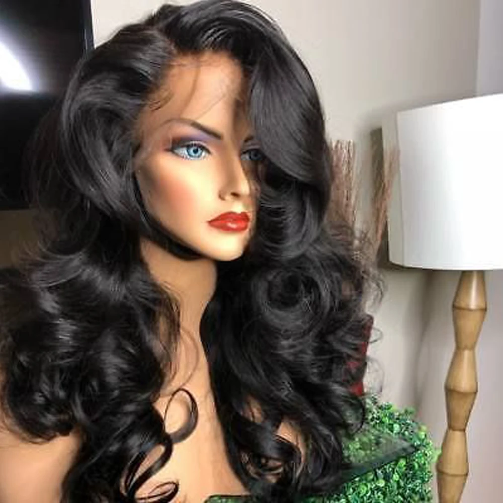  Brazilian Loose Wave Lace front Human Hair Wigs 13*4 Lace Wig Pre Plucked Hairline With Baby Hair B