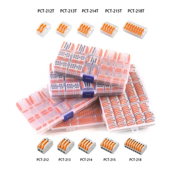 

PCT series Wire Connector With Mixed Boxed 222 universal compact lighting for Fast Connection Home Plug-in terminal block