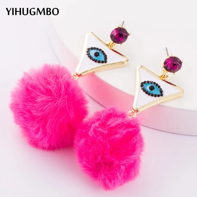 YIHUGMBO Venonat треугольные глаза бохо серьги-капли в подарок для женщин вечерние