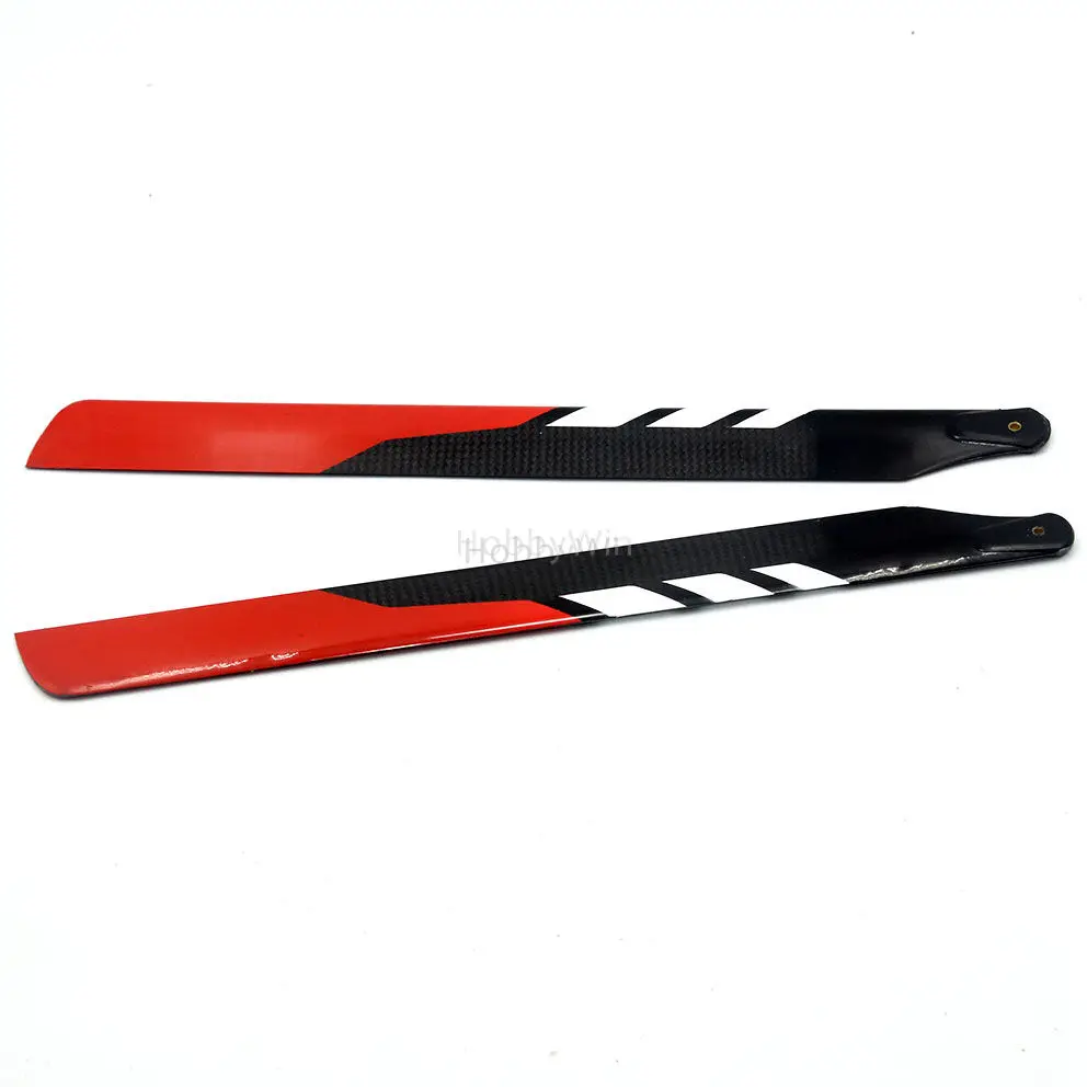 

325mm Carbon Fiber Main Blades Black Red White for 450 RC Helicopter Upgrade Propeller