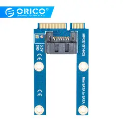 ORICO SATA 7PIN к адаптер mSATA плоский тип SSD адаптер SATA3.0 к mSATA SATAIII протокол полная высота поддерживаемый Размер