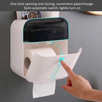 

Waterproof Toilet Paper Holders Bathroom Paper Towel Dispenser Wall Mount Roll Holder Tissue Storage Box Napkin Container Case