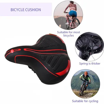 

Bicycle Cycling Big Bum Saddle Seat Road MTB Bike Wide Soft Pad Comfort Cushion Extra Sporty Soft Pad Saddle MTB Bike sella bici