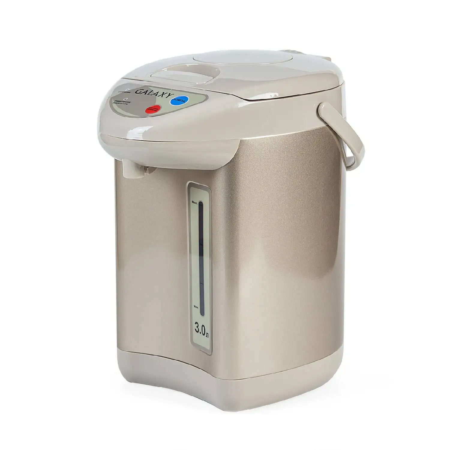 Термопот Galaxy GL 0608 (Объем 3 л, мощность 900 Вт, 3 способа подачи воды, поддержание температуры, колба из нержавеющей стали)