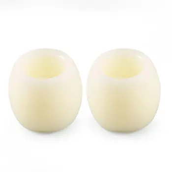 

2 Peices Paraffin Oval LED Barrel Candle Set 6 Colors 60x50mm for Parties Weddings Festivels Flameless Light Weight