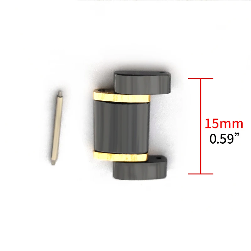 Black and gold Если ремешок слишком короткий для вашего запястья, пожалуйста, свяжитесь с покупателем и купите отдельный раздел, чтобы увеличить длину - Цвет ремешка: Black and gold