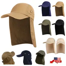 Американский запас унисекс рыболовная Кепка с ушной шеей крышка лоскут для путешествий отдыха на природе кемпинга солнцезащитный козырек шляпа