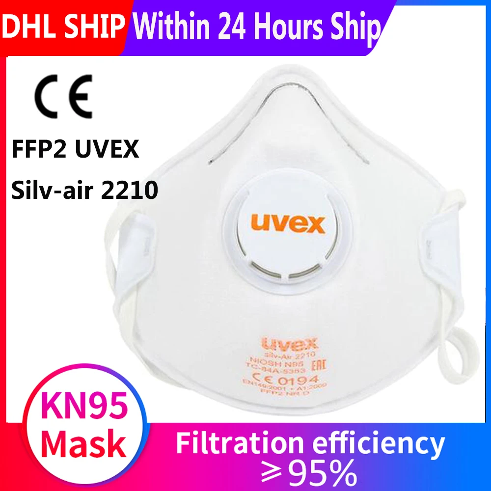 

Fast Delivery FFP2 Face Mask N95 Respirator 95% Filtration Non-woven Protective Masks For Dust Particles Pollution Ears Wearing