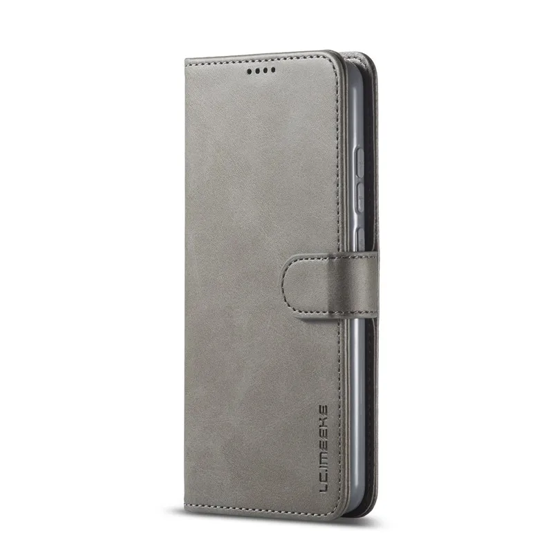 Elegant Leather Wallet Flip Cover with Card Holder and Stand Feature